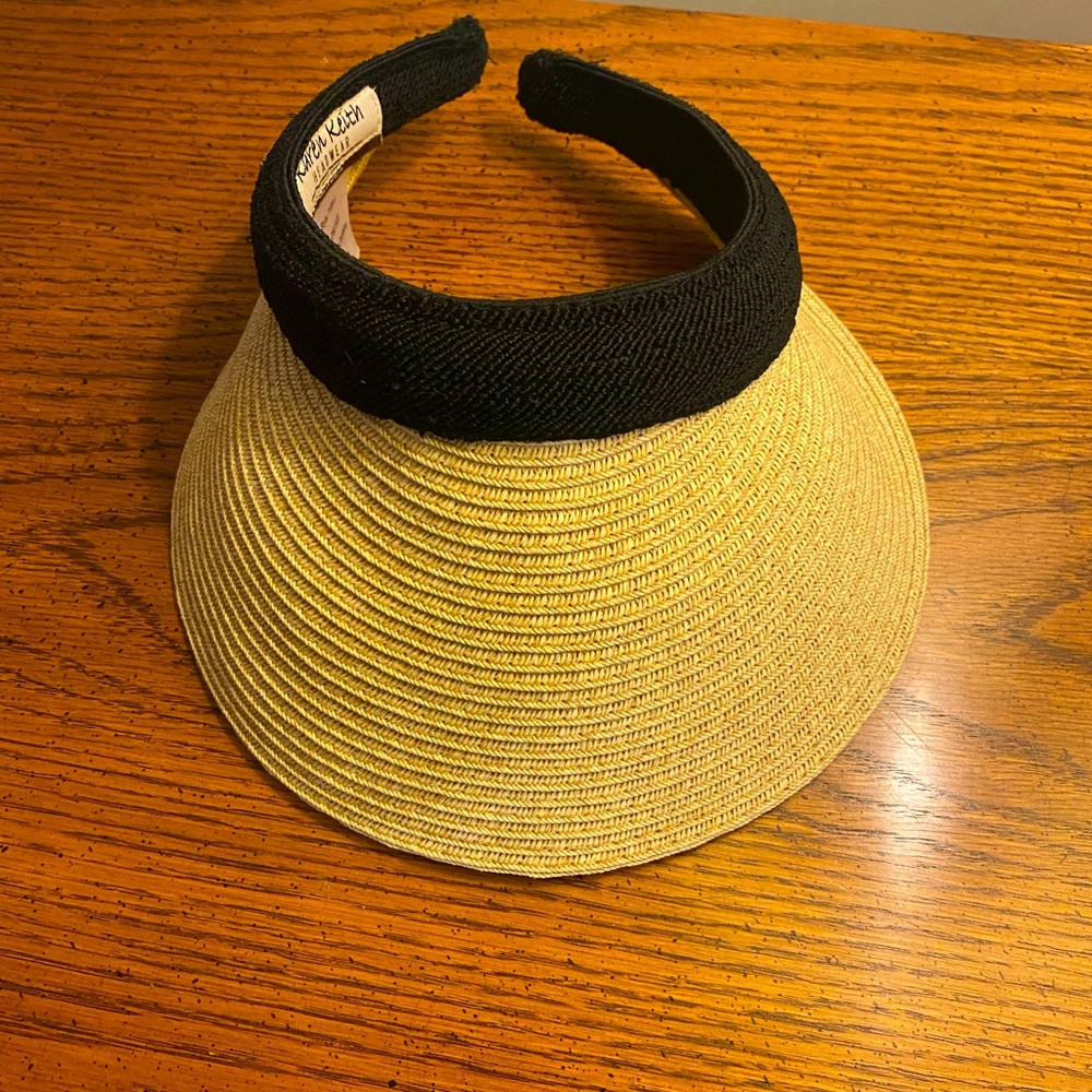 Women’s paper braided clip-on visor